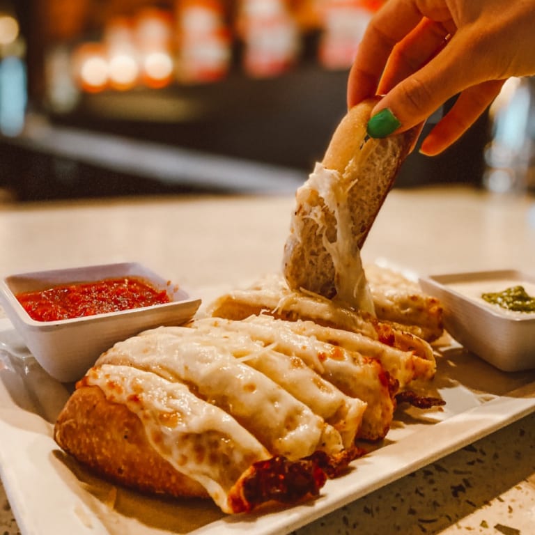 Cheesy Garlic Bread-Sticks.