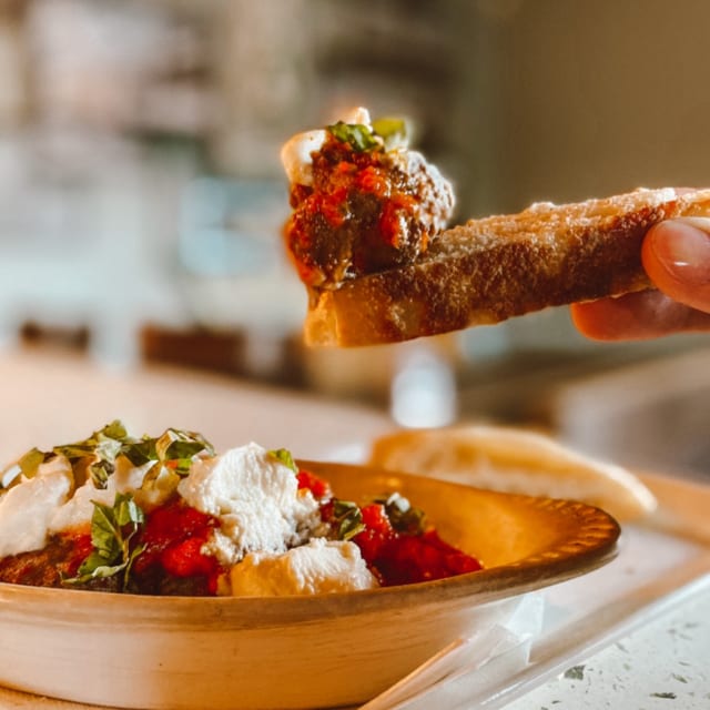 Meatballs and Ricotta.