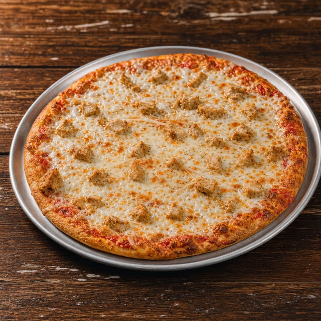 Creamy Chicken Pizza.