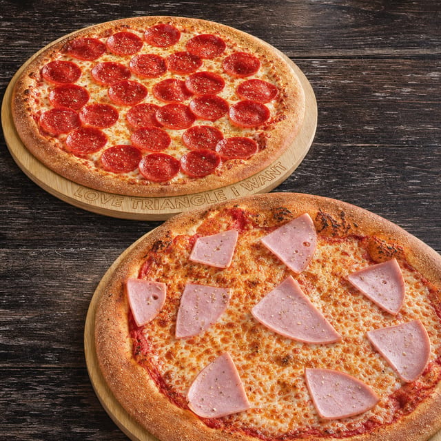 Two XL Pizzas (One Topping Each).